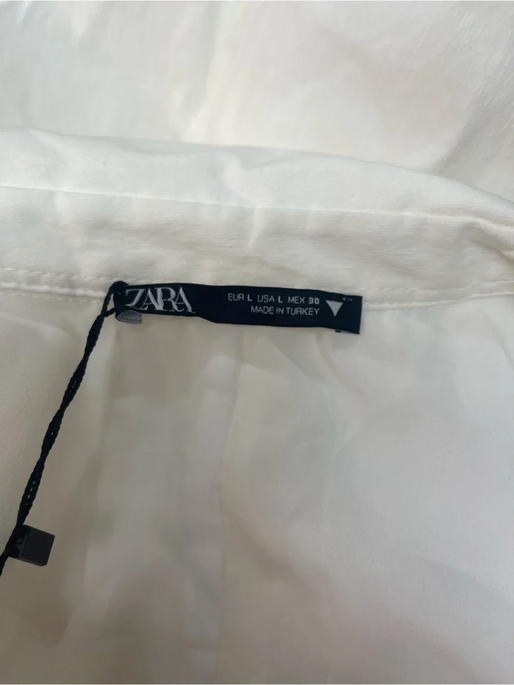 Zara Linen Blend Cut-Out Mini Dress White